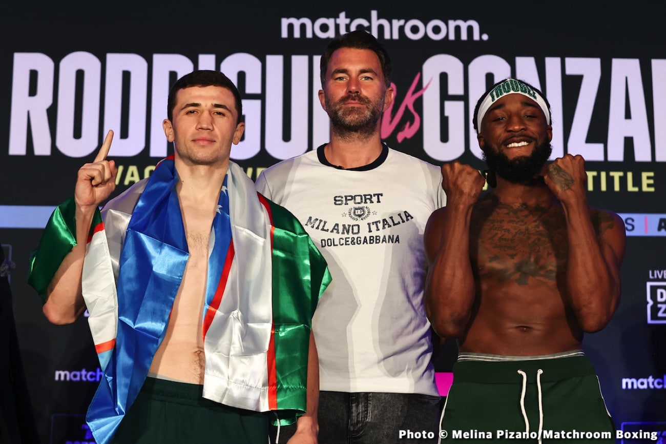 Boxing photo: Cristian Gonzalez, Jesse Rodriguez image Rodriguez vs Gonzalez: Official DAZN Weights