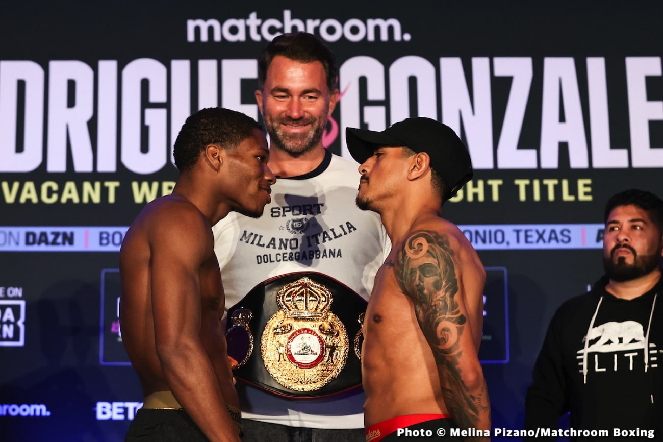Boxing photo: Cristian Gonzalez, Jesse Rodriguez image Rodriguez vs Gonzalez: Official DAZN Weights