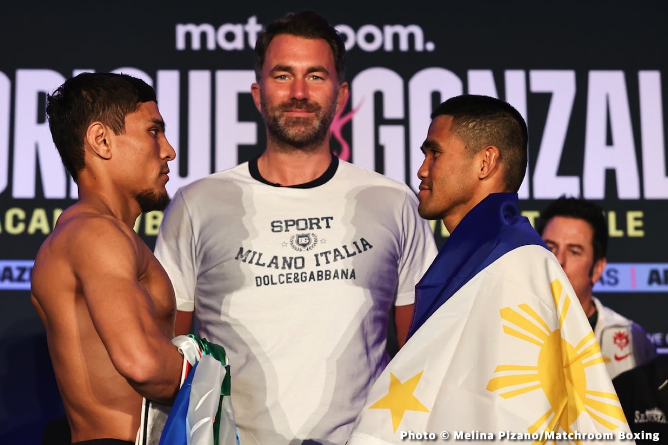 Boxing photo: Cristian Gonzalez, Jesse Rodriguez image Rodriguez vs Gonzalez: Official DAZN Weights