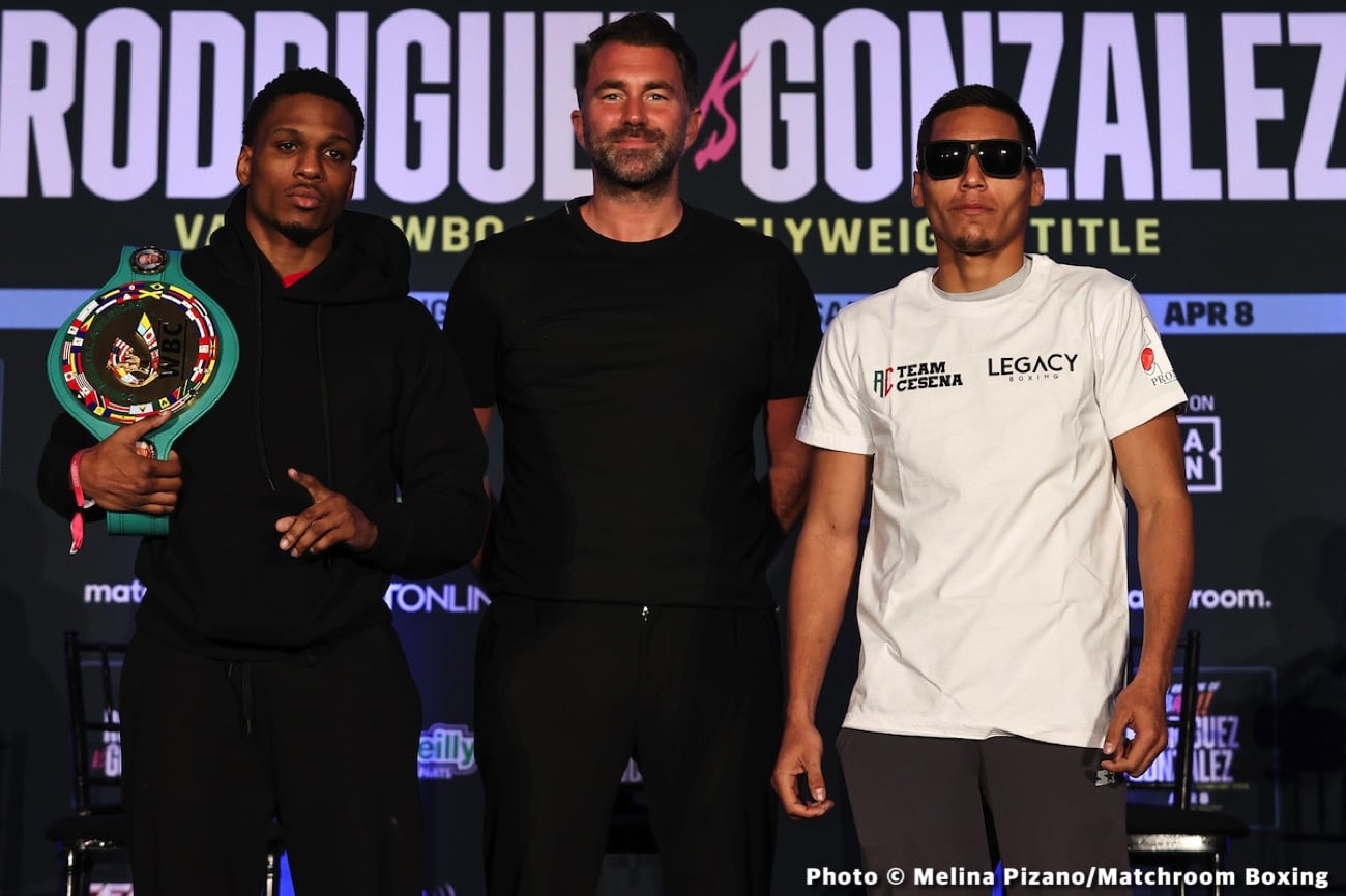 Boxing photo: Cristian Gonzalez, Jesse ‘Bam’ Rodriguez image Results: Jesse Rodriguez Defeats Gonzalez, Calls Out Sunny Edwards
