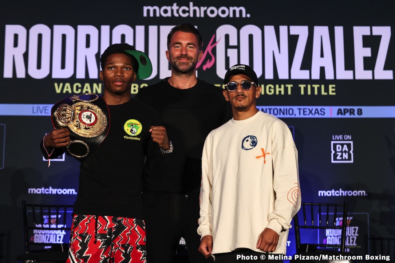 Boxing photo: Cristian Gonzalez, Jesse ‘Bam’ Rodriguez image Results: Jesse Rodriguez Defeats Gonzalez, Calls Out Sunny Edwards