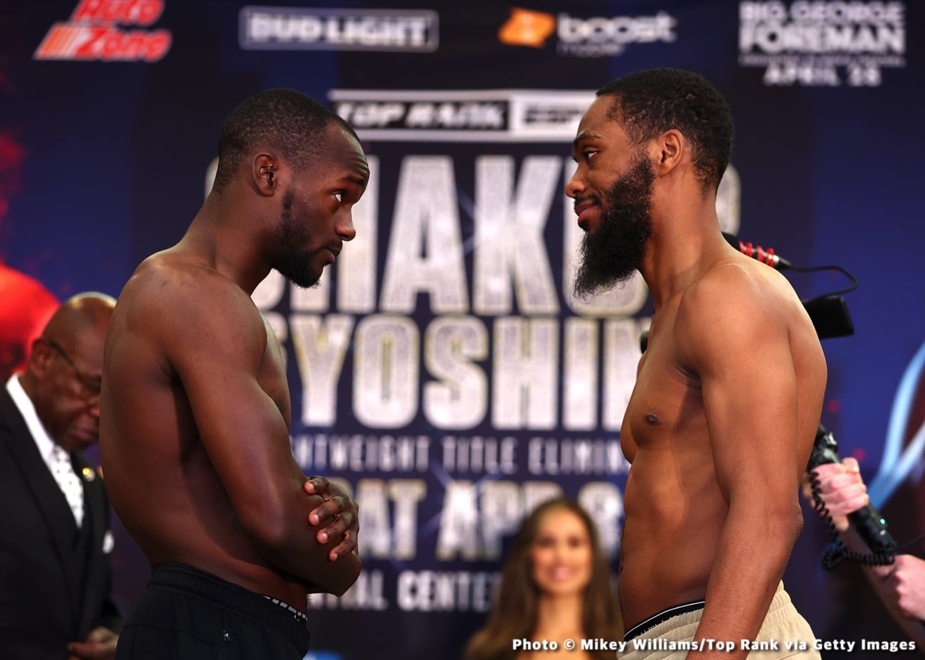 Boxing photo: Shakur Stevenson, Shuichiro Yoshino image Stevenson vs. Yoshino: Official ESPN Weights