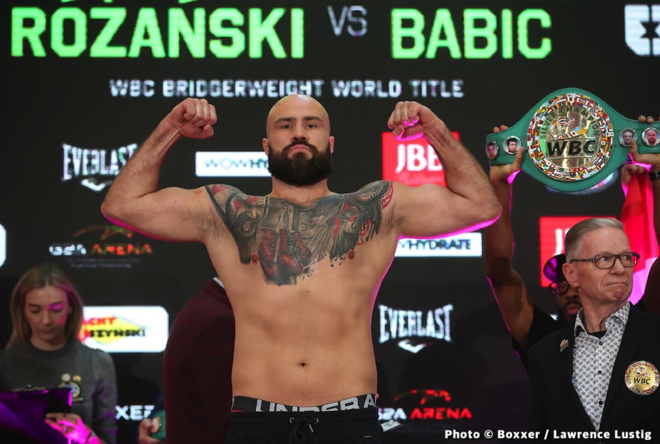 Tonight: Alen Babic vs Lukasz Rozanski: Heavy hitters make weight in Poland