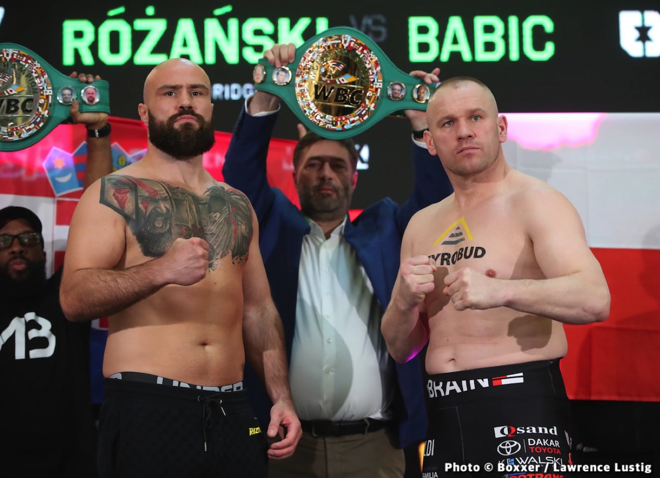 Tonight: Alen Babic vs Lukasz Rozanski: Heavy hitters make weight in Poland