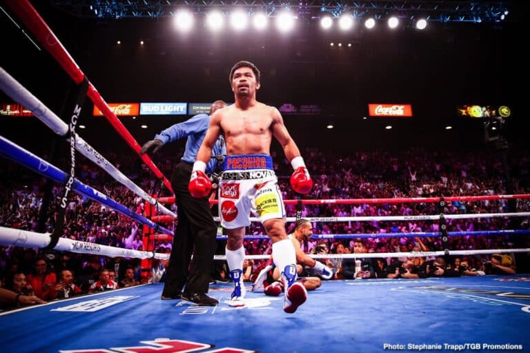 Manny Pacquiao Says Ryan Garcia Should “Strengthen His Body” After Loss