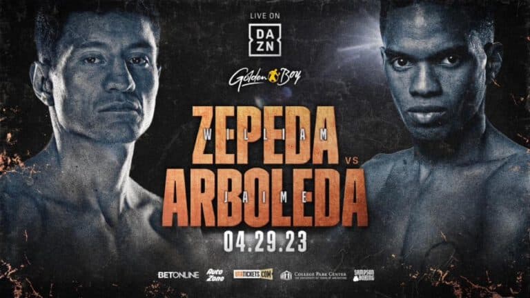 William Zepeda vs Jaime Arboleda: Start Time, Date, How To Watch Tonight