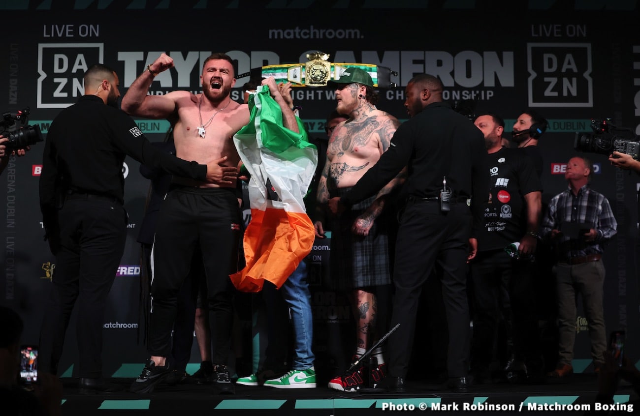 Tonight: Katie Taylor vs Chantelle Cameron - Weights, Start Time, How To Watch