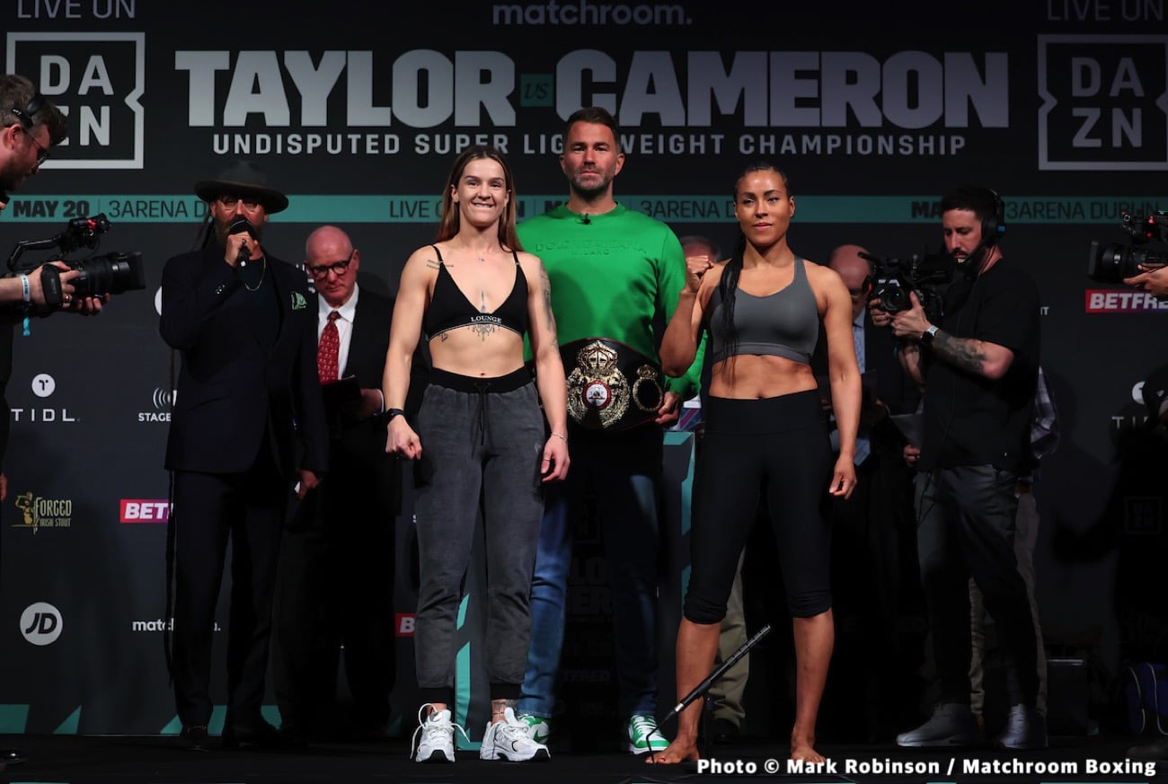 Tonight: Katie Taylor vs Chantelle Cameron - Weights, Start Time, How To Watch