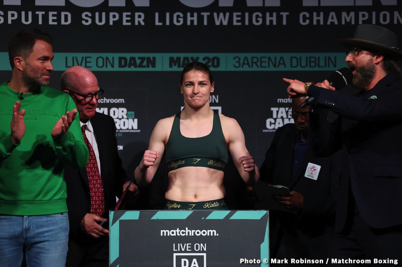 Tonight: Katie Taylor vs Chantelle Cameron - Weights, Start Time, How To Watch