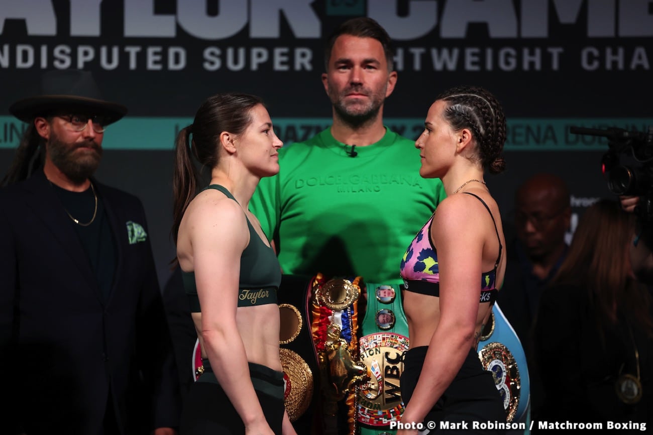 Tonight: Katie Taylor vs Chantelle Cameron - Weights, Start Time, How To Watch