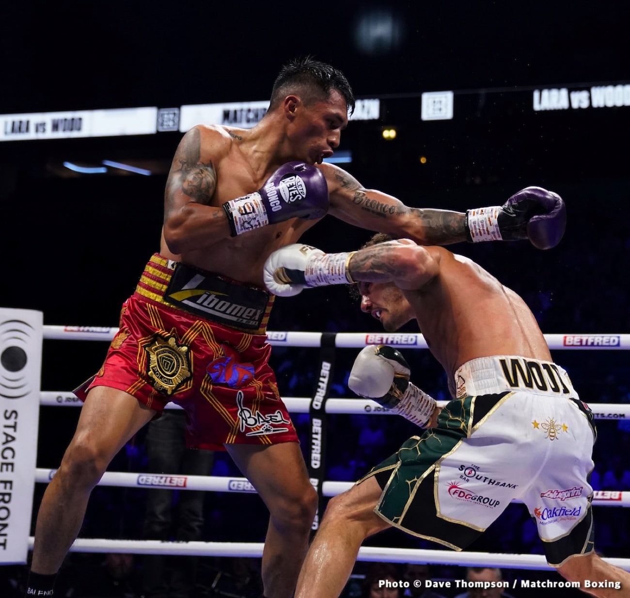 Boxing photo: Leigh Wood, Mauricio Lara image Leigh Wood defeats Mauricio Lara, recaptures WBA 126-lb title - Boxing results
