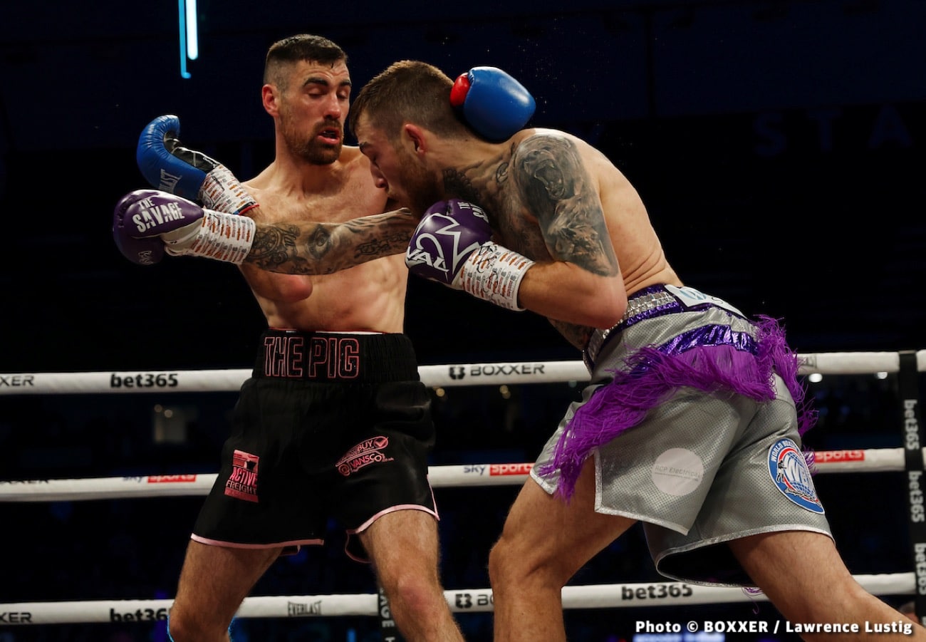 Boxing photo: Joe Pigford, Sam Eggington image Sam Eggington Stops Joe Pigford In Five - Boxing results