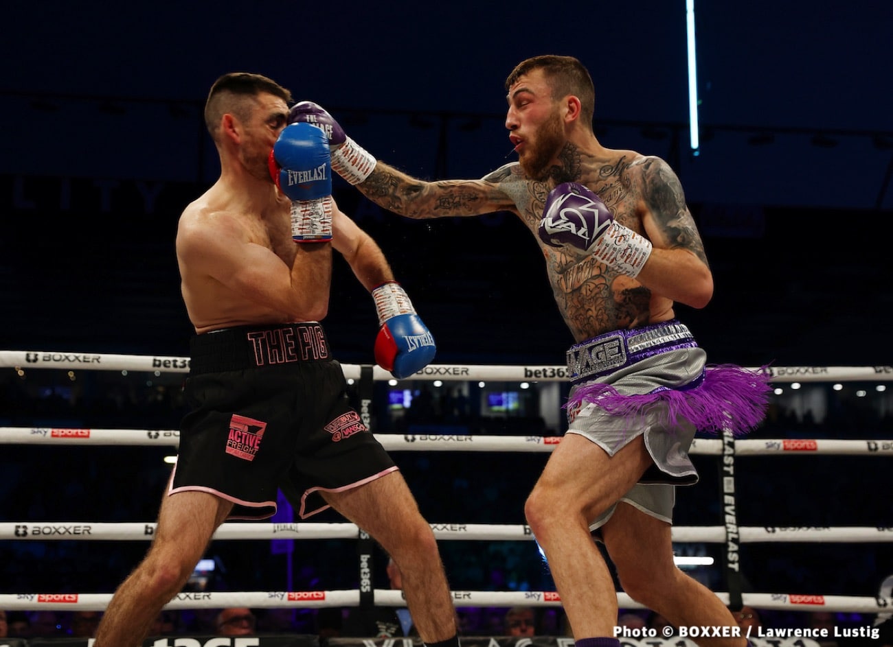 Boxing photo: Joe Pigford, Sam Eggington image Sam Eggington Stops Joe Pigford In Five - Boxing results