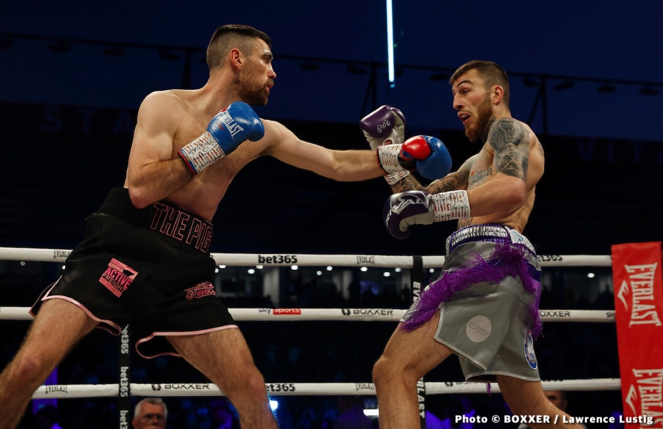 Boxing photo: Joe Pigford, Sam Eggington image Sam Eggington Stops Joe Pigford In Five - Boxing results