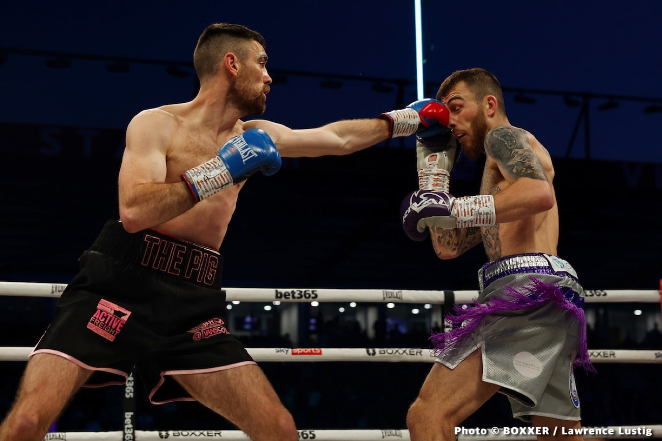 Boxing photo: Joe Pigford, Sam Eggington image Sam Eggington Stops Joe Pigford In Five - Boxing results