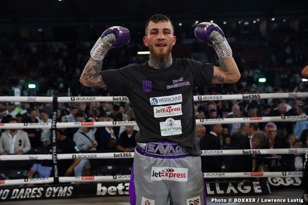 Boxing photo: Joe Pigford, Sam Eggington image Sam Eggington Stops Joe Pigford In Five - Boxing results