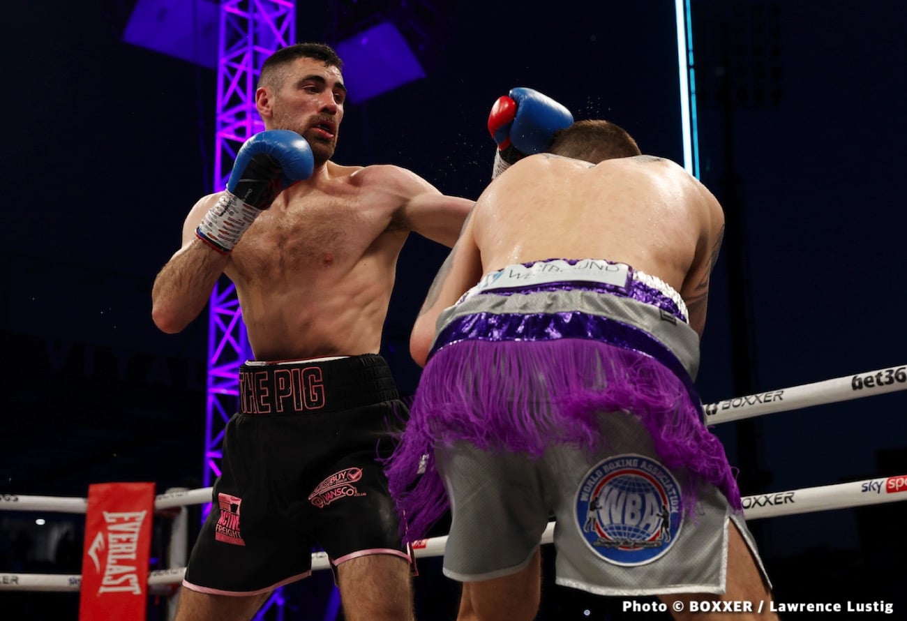 Boxing photo: Joe Pigford, Sam Eggington image Sam Eggington Stops Joe Pigford In Five - Boxing results