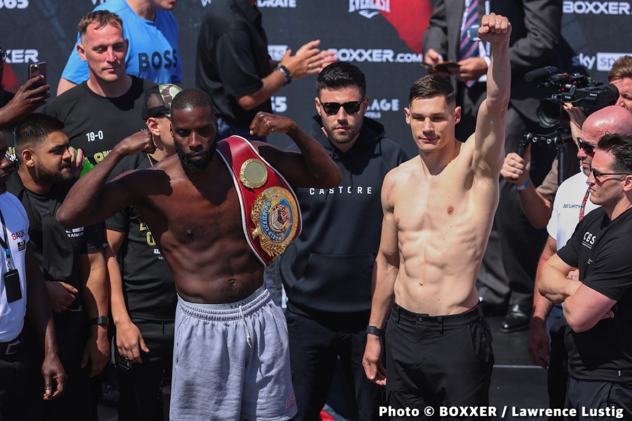 Okolie vs. Billiam-Smith Official Sky Weigh In Results