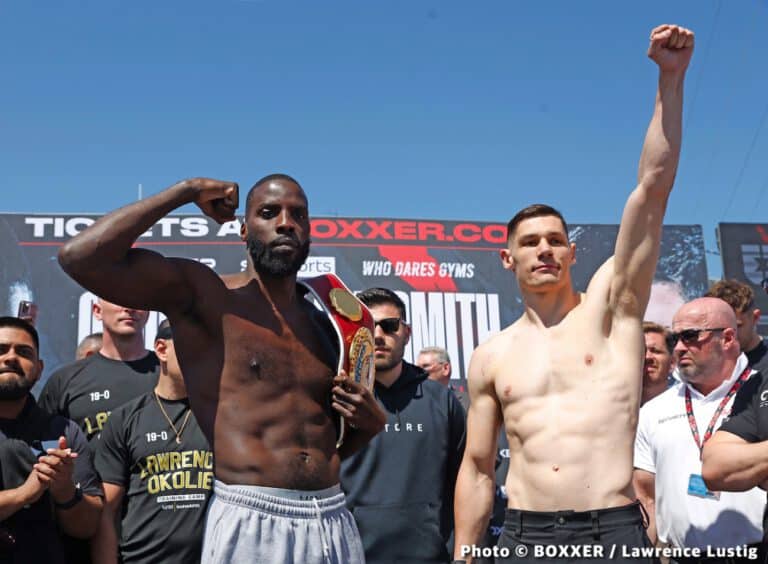 Okolie vs. Billiam-Smith Official Sky Weigh In Results