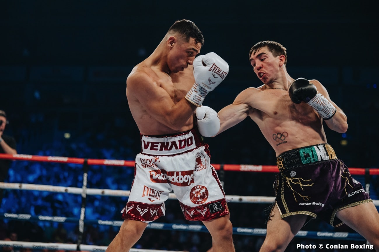 Boxing photo: Luis Alberto Lopez, Michael Conlan image Luis Alberto Lopez KOs Michael Conlan in 5th - Boxing results