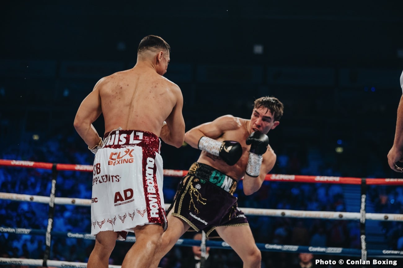 Boxing photo: Luis Alberto Lopez, Michael Conlan image Luis Alberto Lopez KOs Michael Conlan in 5th - Boxing results