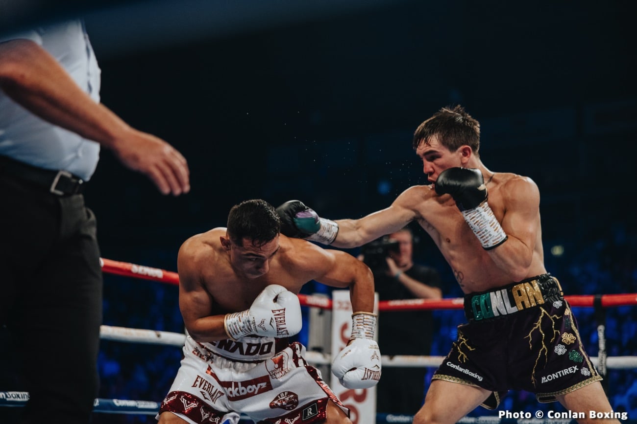 Boxing photo: Luis Alberto Lopez, Michael Conlan image Luis Alberto Lopez KOs Michael Conlan in 5th - Boxing results