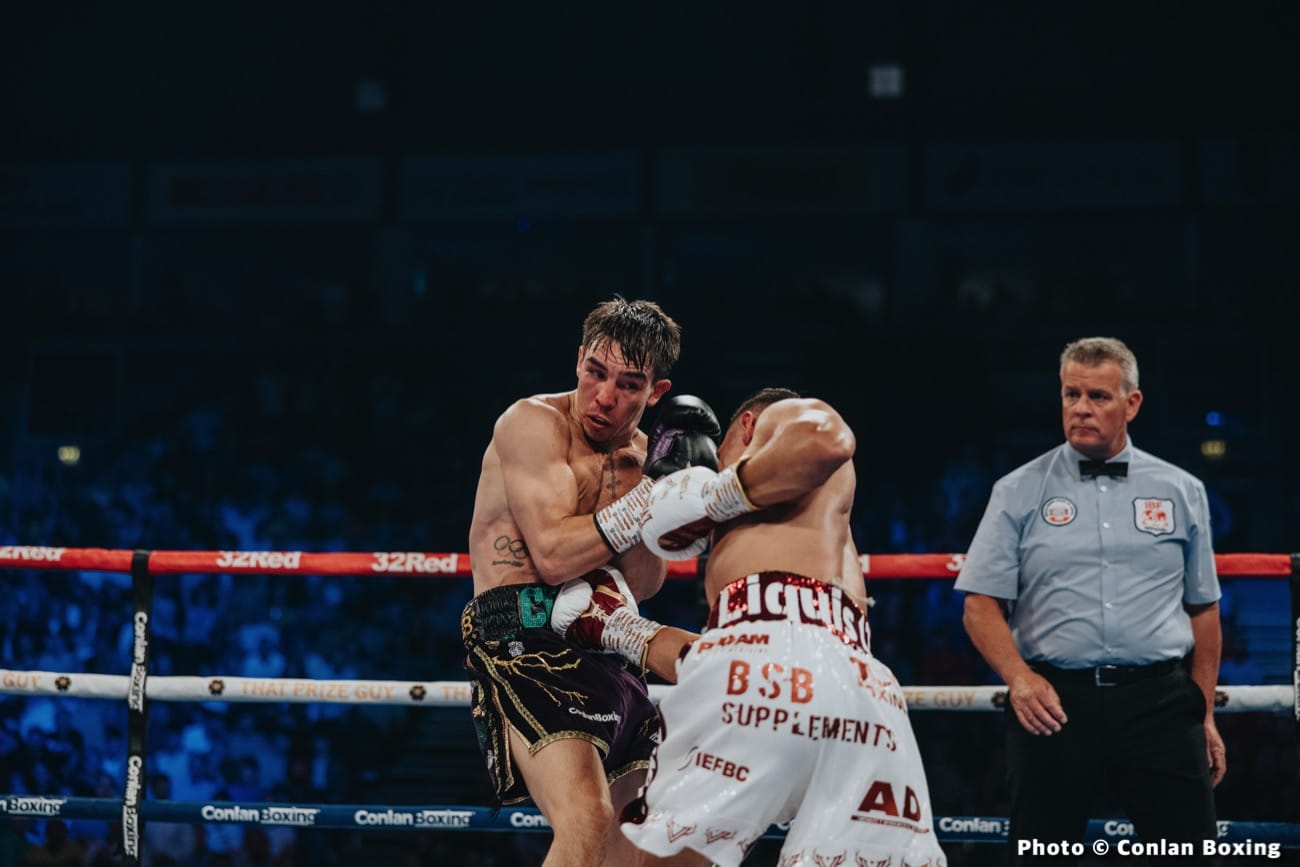 Boxing photo: Luis Alberto Lopez, Michael Conlan image Luis Alberto Lopez KOs Michael Conlan in 5th - Boxing results