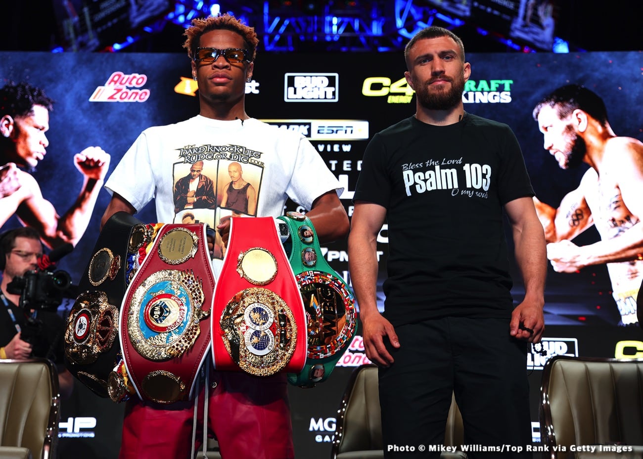 Haney vs. Lomachenko face-off: Devin looking huge, not weight drained