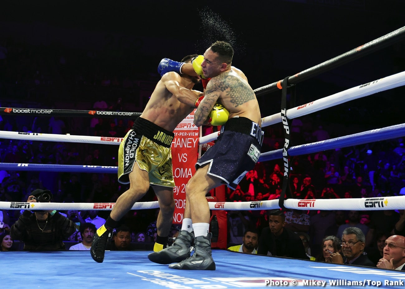 Janibek Alimkhanuly destroys Steven Butler - Boxing results