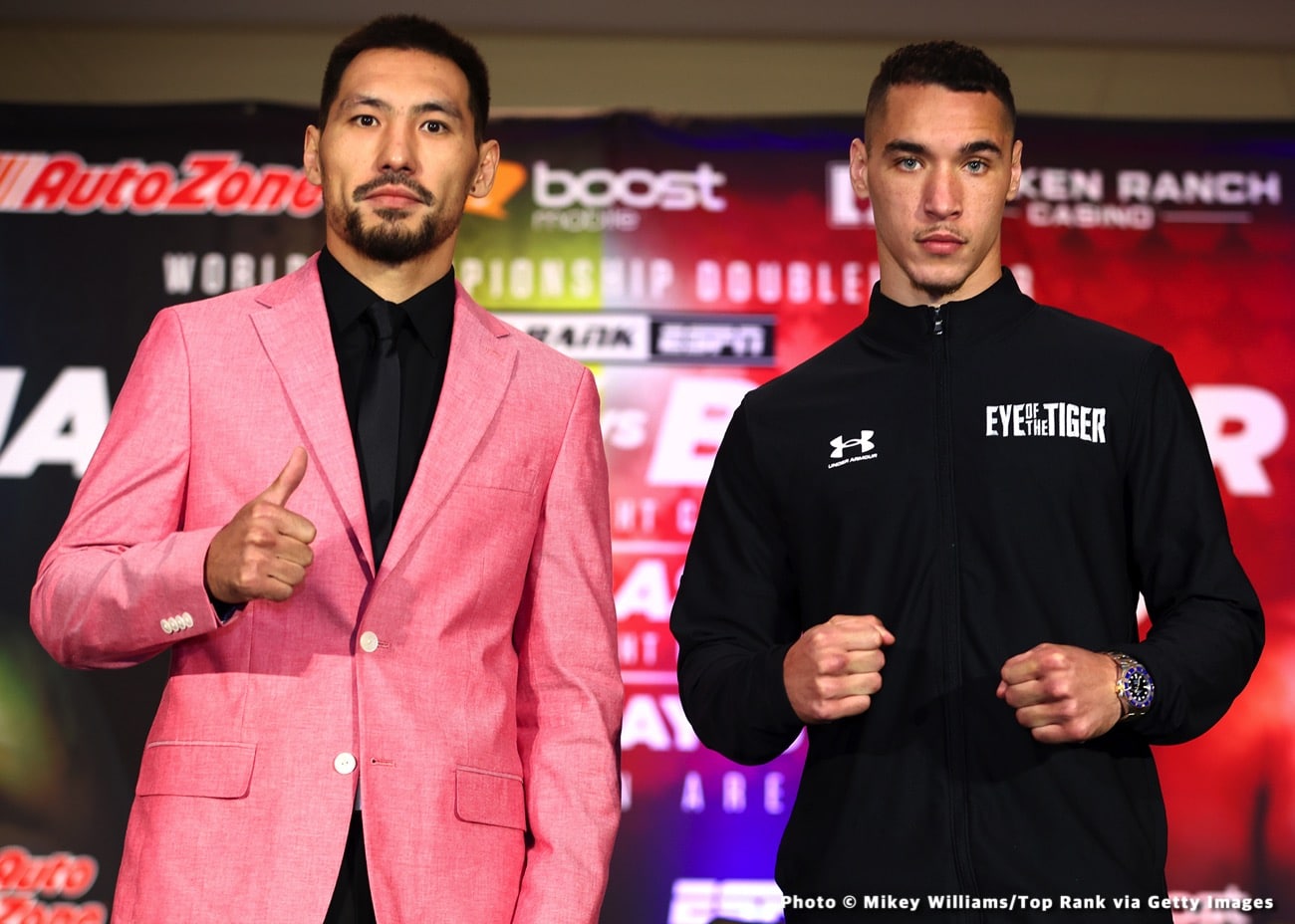 Boxing photo: Janibek Alimkhanuly, Steven Butler image Results: Alimkhanuly vs. Butler Fight Outcome & Reactions