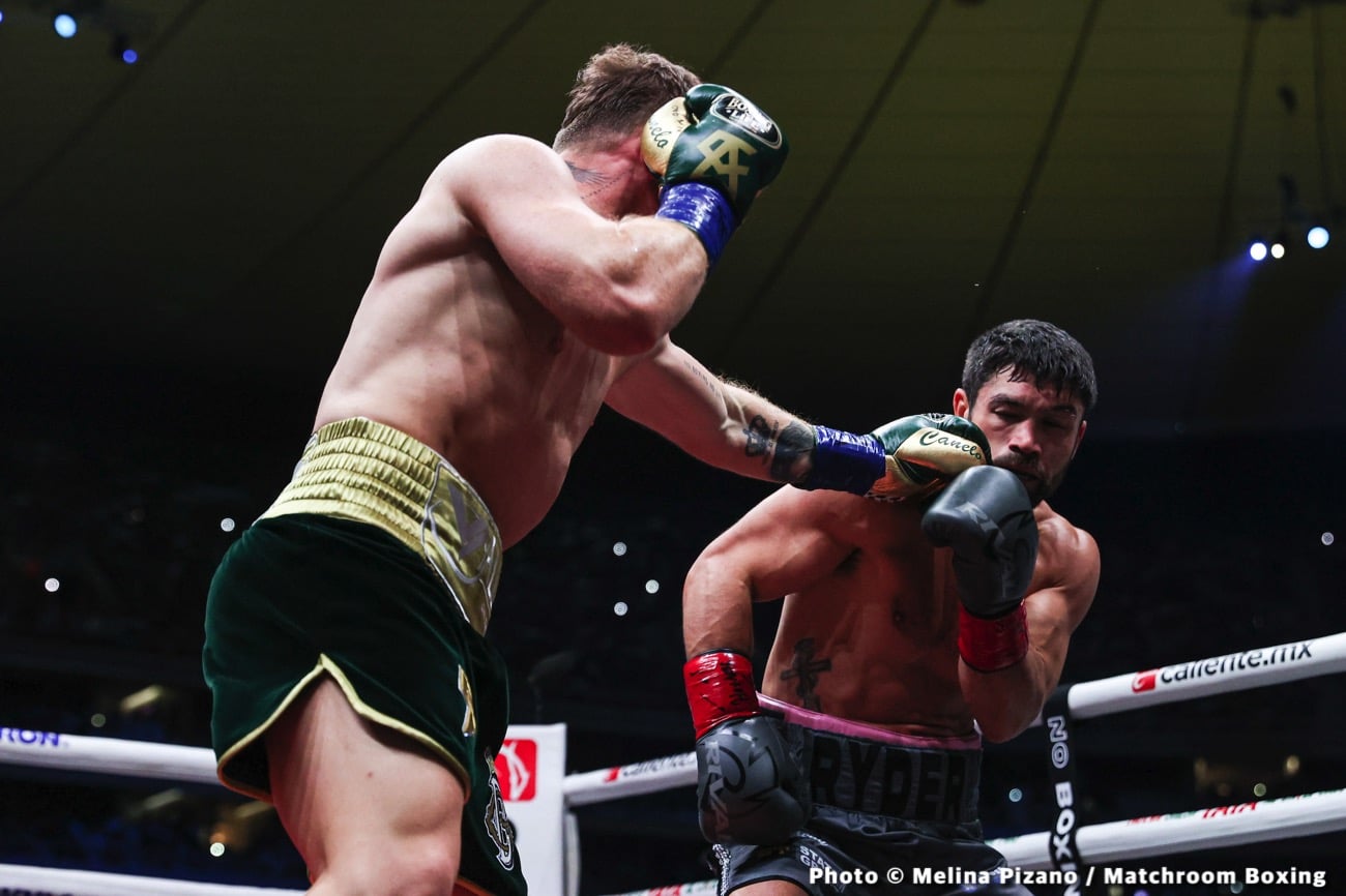 Canelo Alvarez decisions John Ryder in grueling war - Boxing results