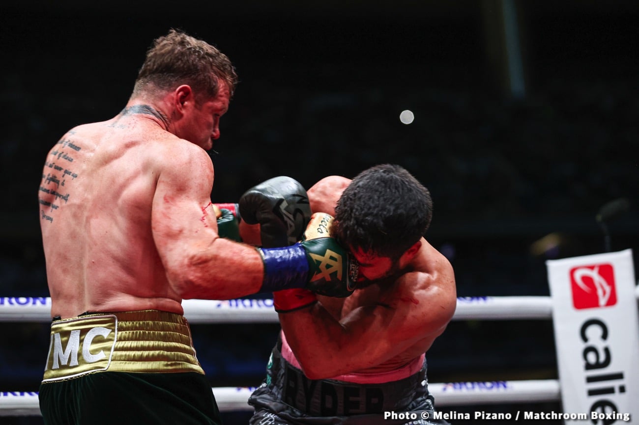 Canelo Alvarez decisions John Ryder in grueling war - Boxing results