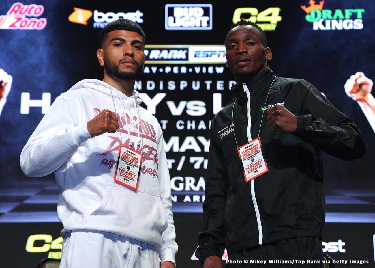 Haney vs. Lomachenko face-off: Devin looking huge, not weight drained