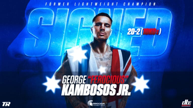 George Kambosos Jr inks a co-promotional deal with Top Rank
