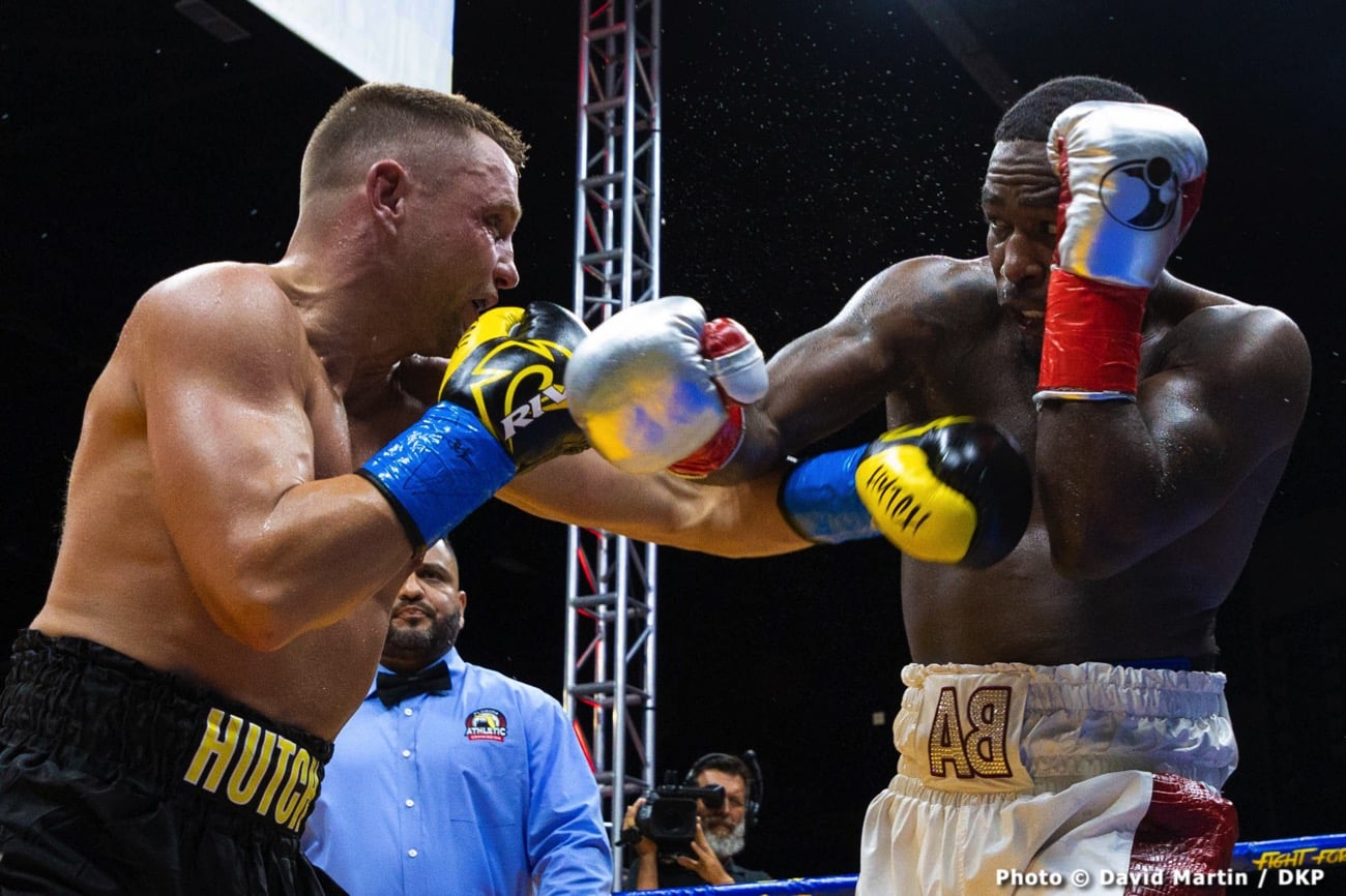 Boxing photo: Adrien Broner, Bill Hutchinson image Adrien Broner beats Bill Hutchinson - Boxing results