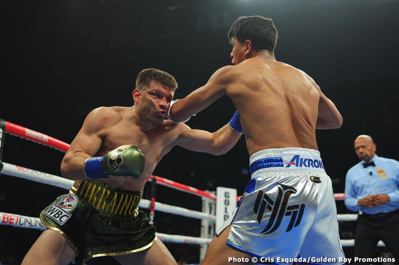 Boxing photo: Jaime Munguia, Sergiy Derevyanchenko image Boxing Tonight: Munguia vs. Derevyanchenko - Live Boxing Results