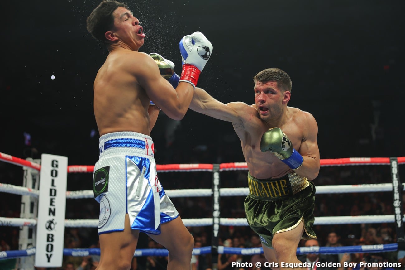 Boxing photo: Jaime Munguia, Sergiy Derevyanchenko image Boxing Tonight: Munguia vs. Derevyanchenko - Live Boxing Results