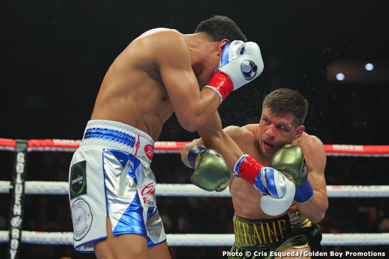 Boxing photo: Jaime Munguia, Sergiy Derevyanchenko image Boxing Tonight: Munguia vs. Derevyanchenko - Live Boxing Results