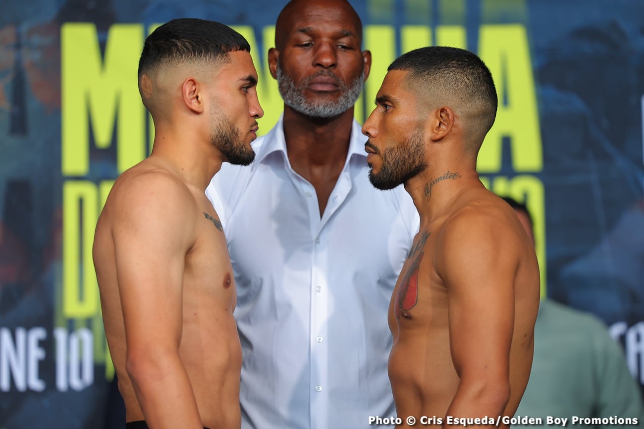 Boxing photo: Jaime Munguia, Sergiy Derevyanchenko image Weights for DAZN: Munguia vs. Derevyanchenko on Saturday night