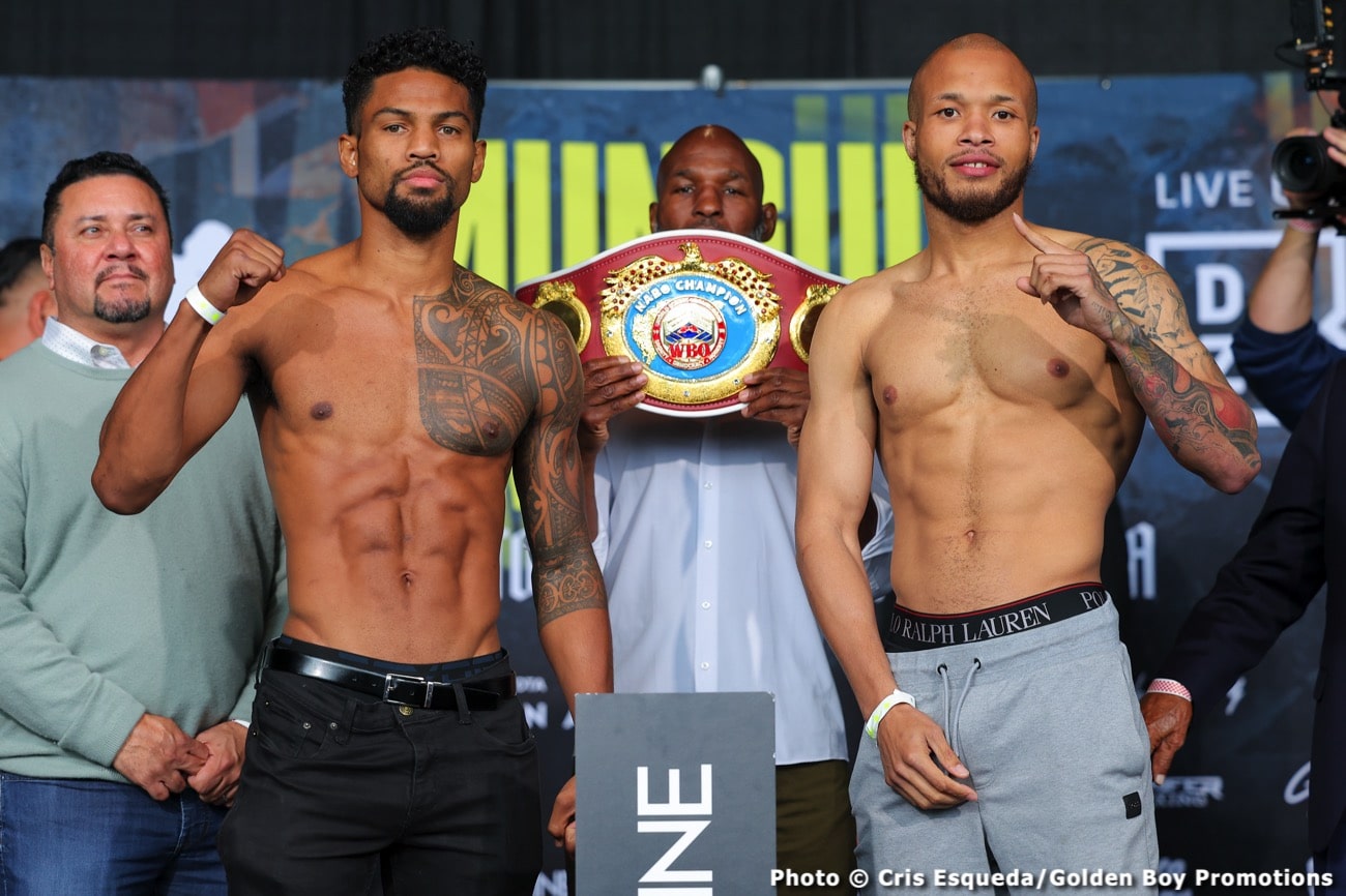 Boxing photo: Jaime Munguia, Sergiy Derevyanchenko image Weights for DAZN: Munguia vs. Derevyanchenko on Saturday night