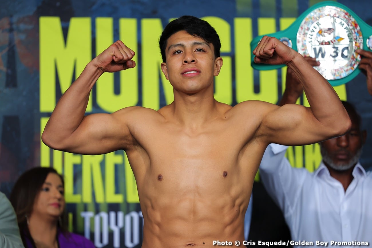 Boxing photo: Jaime Munguia, Sergiy Derevyanchenko image Weights for DAZN: Munguia vs. Derevyanchenko on Saturday night