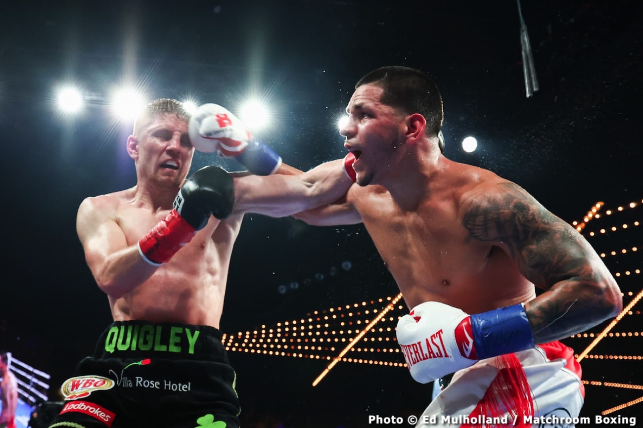 Boxing photo: Adam Kownacki, Edgar Berlanga, Jason Quigley, Joe Cusumano image Edgar Berlanga beats Jason Quigley - Boxing Results