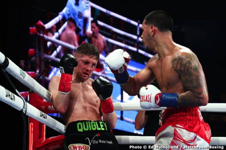 Edgar Berlanga beats Jason Quigley - Boxing Results