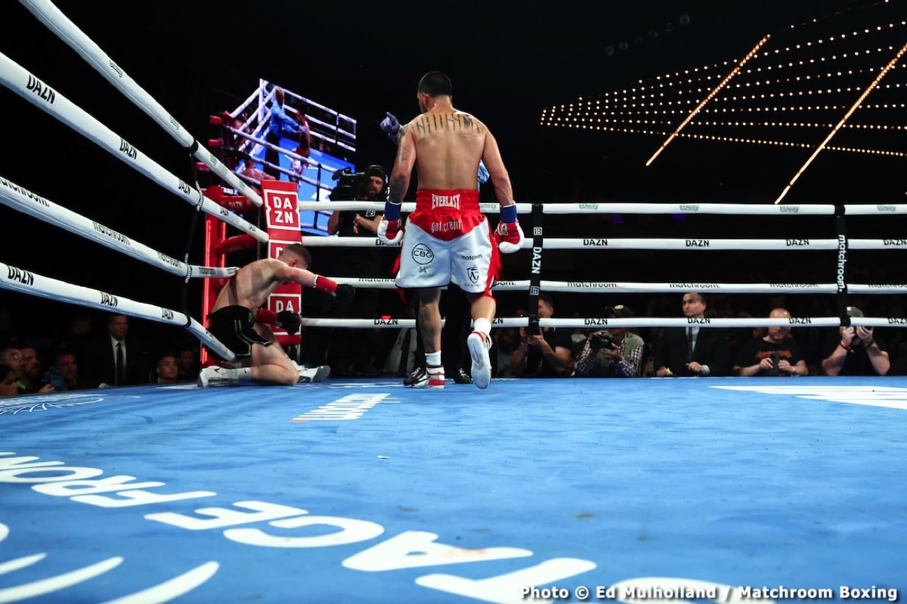 Boxing photo: Adam Kownacki, Edgar Berlanga, Jason Quigley, Joe Cusumano image Edgar Berlanga beats Jason Quigley - Boxing Results