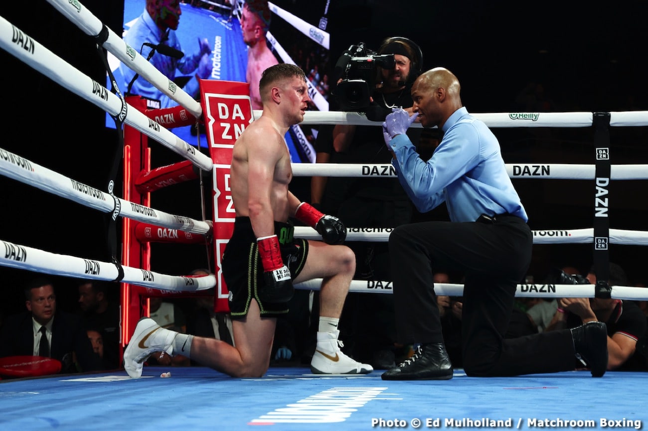 Boxing photo: Adam Kownacki, Edgar Berlanga, Jason Quigley, Joe Cusumano image Edgar Berlanga beats Jason Quigley - Boxing Results