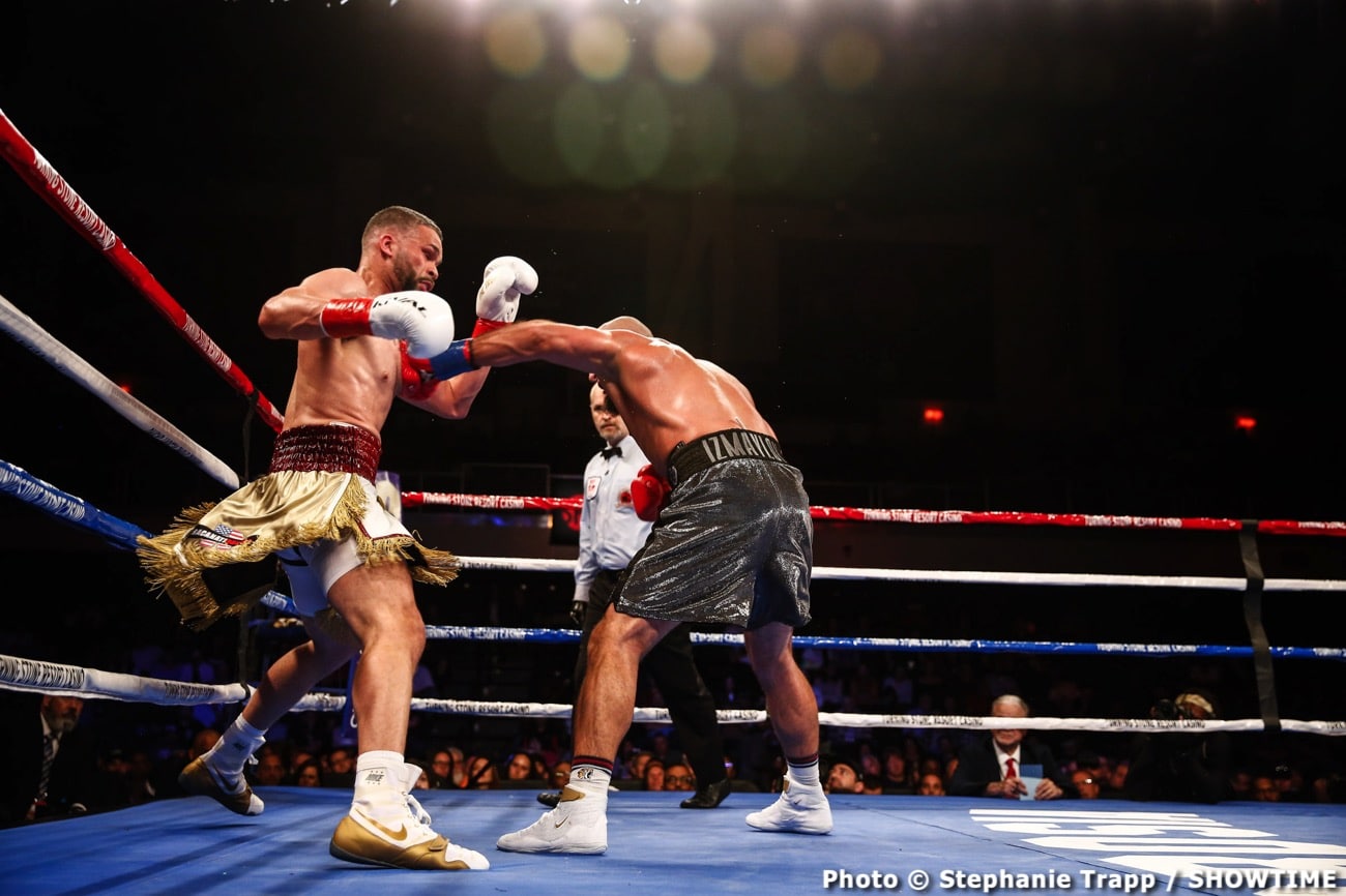 Boxing photo: Ali Izmailov, Charles Foster: image Ali Izmailov decisions Charles Foster - Boxing Results