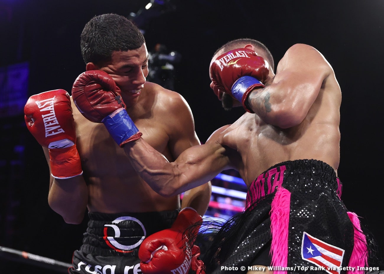 Boxing photo: Josh Taylor, Teofimo Lopez image Boxing Tonight: Taylor vs. Lopez - Live Results