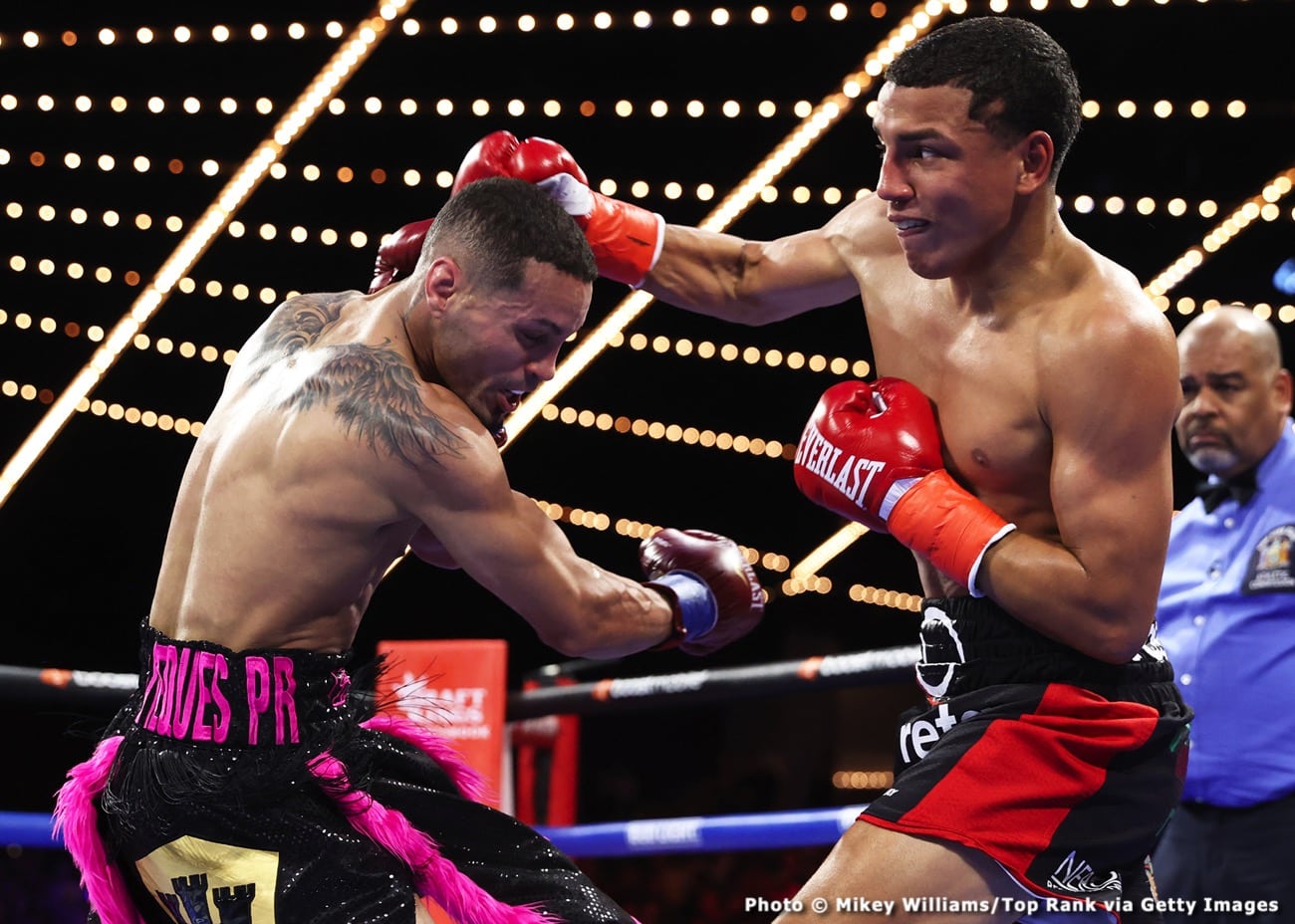 Boxing photo: Josh Taylor, Teofimo Lopez image Boxing Tonight: Taylor vs. Lopez - Live Results