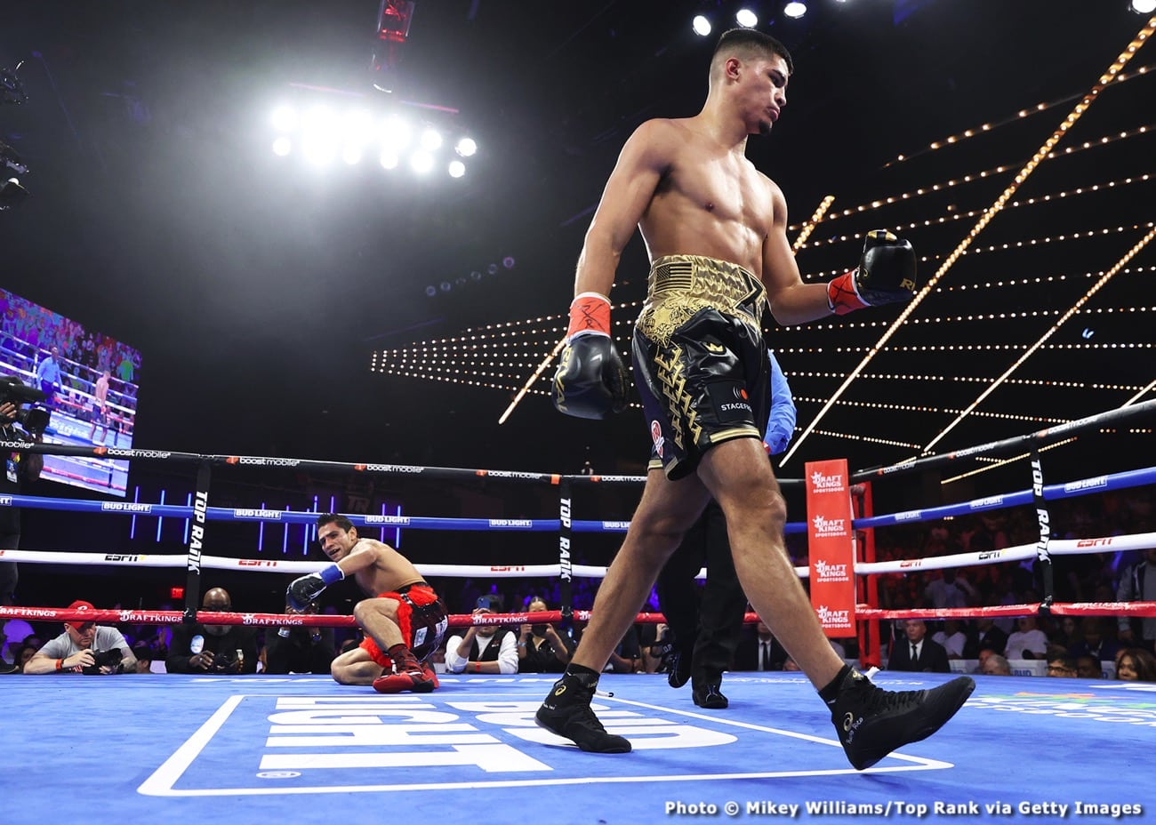 Boxing photo: Josh Taylor, Teofimo Lopez image Boxing Tonight: Taylor vs. Lopez - Live Results