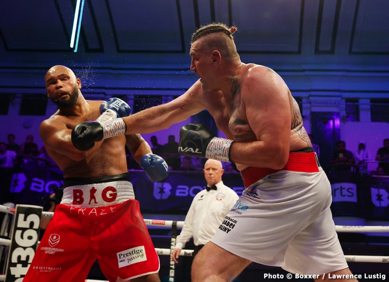 Boxing photo: Frazer Clarke, Mariusz Wach image Frazer Clarke defeats Mariusz Wach - Boxing Results